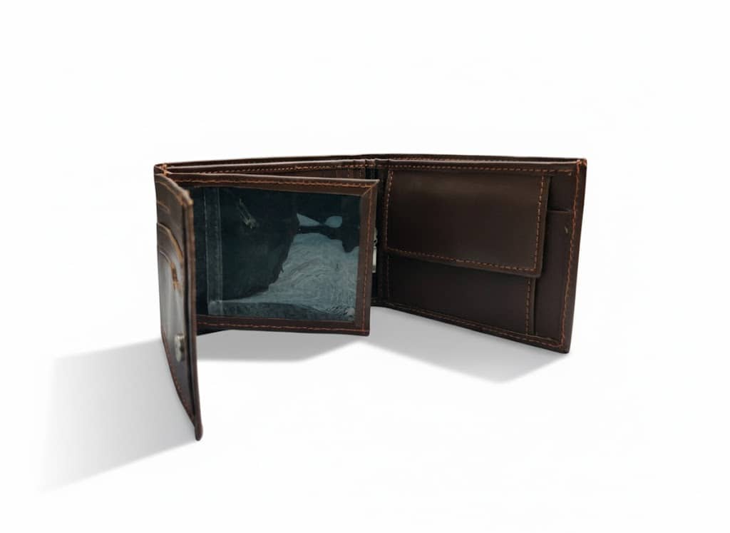 Leather Bi-Fold Wallet thumbnail 3