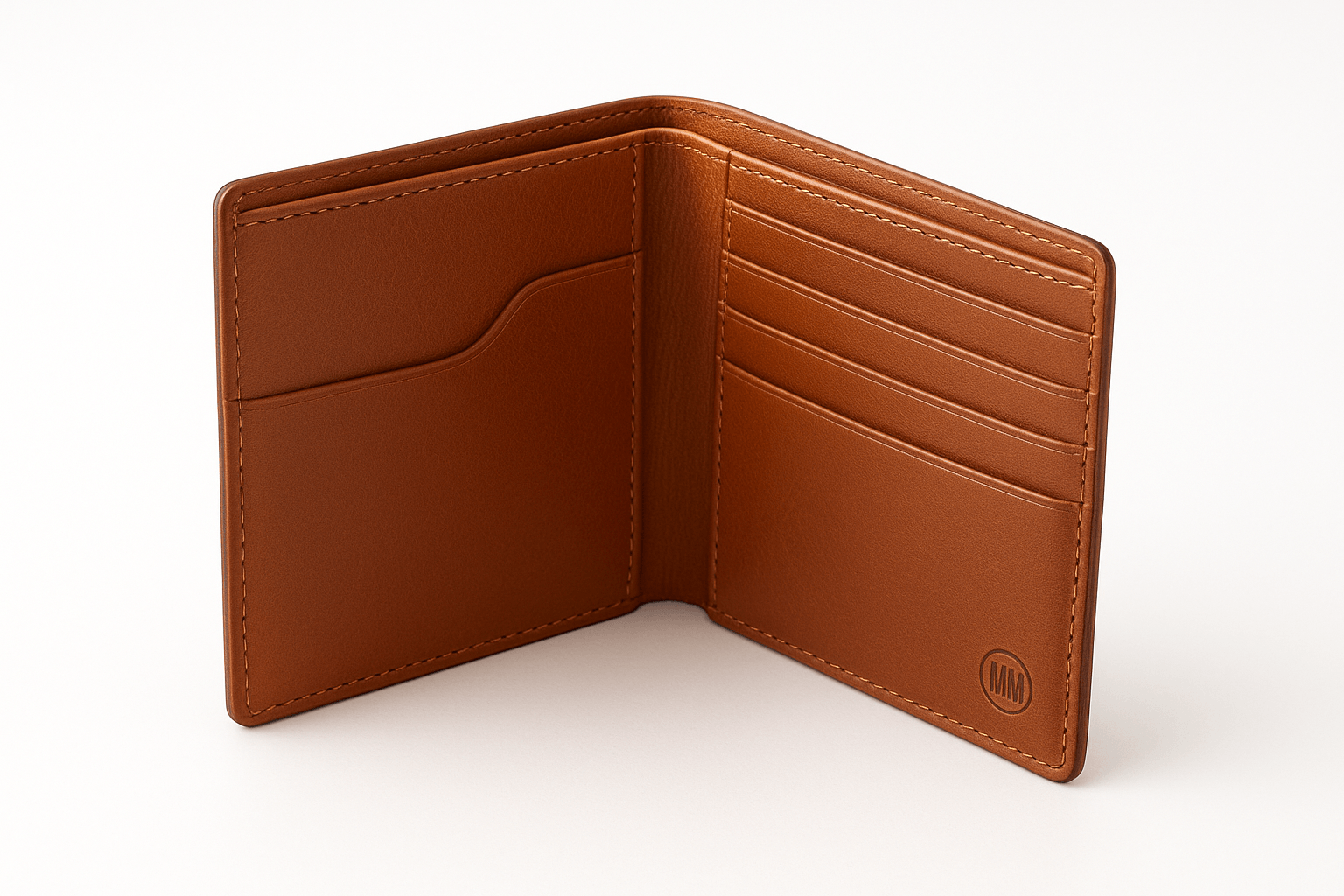 Brown Leather Card Holder - View 1