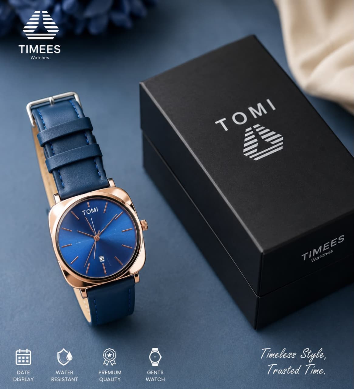 TOMI Cushion Case Navy Blue